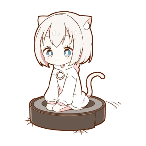🌟 Стикер «Котя тян» для Telegram