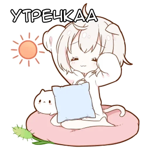 🌟 Стикер «Котя тян» для Telegram