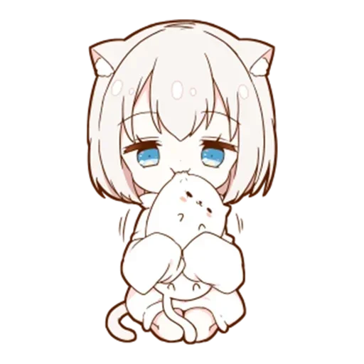 🌟 Стикер «Котя тян» для Telegram