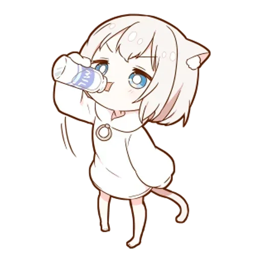 🌟 Стикер «Котя тян» для Telegram