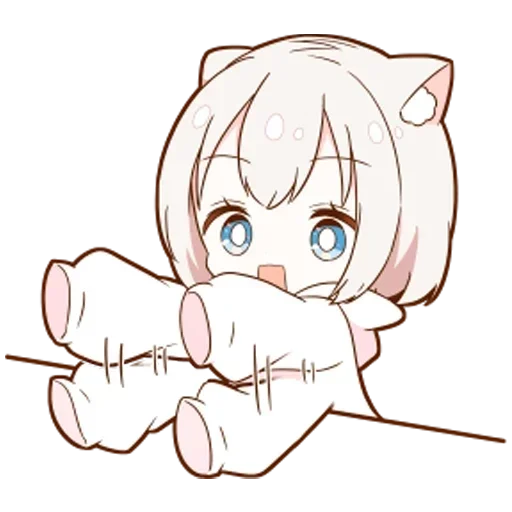 🌟 Стикер «Котя тян» для Telegram