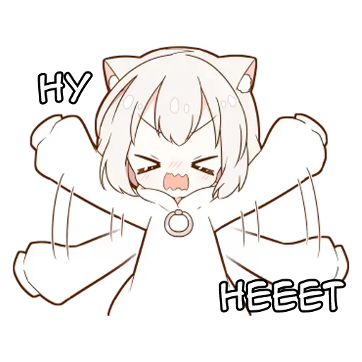 🌟 Стикер «Котя тян» для Telegram