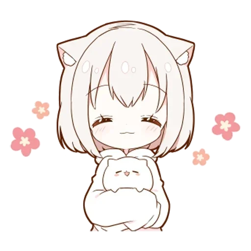 🌟 Стикер «Котя тян» для Telegram