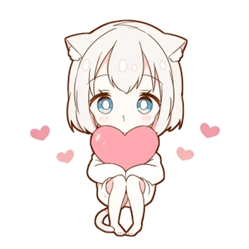 🌟 Стикер «Котя тян» для Telegram