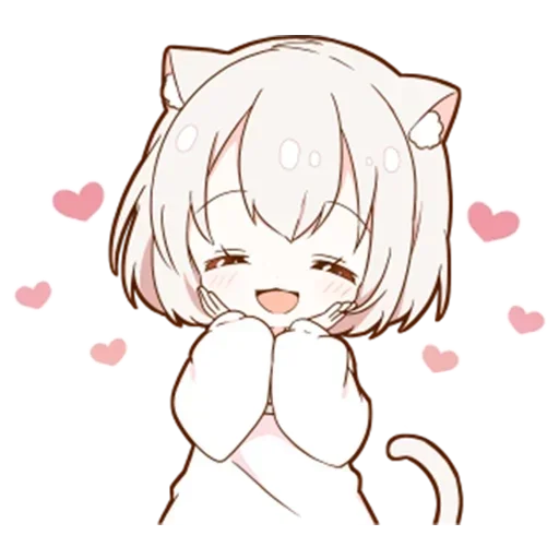 🌟 Стикер «Котя тян» для Telegram