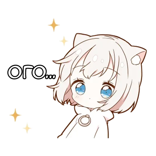 🌟 Стикер «Котя тян» для Telegram