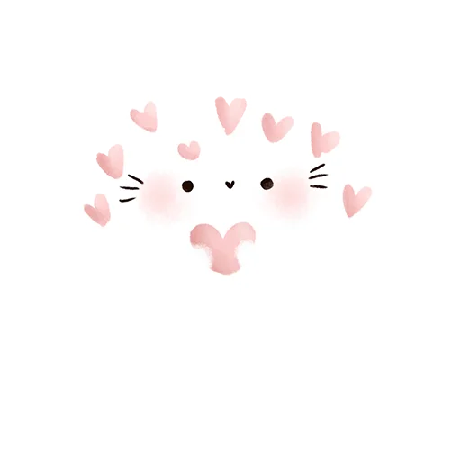 ❤️ Стикер «Котя-интроверт» для Telegram