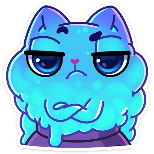 😒 Стикер «Зимний Котялок в котелке» для Telegram