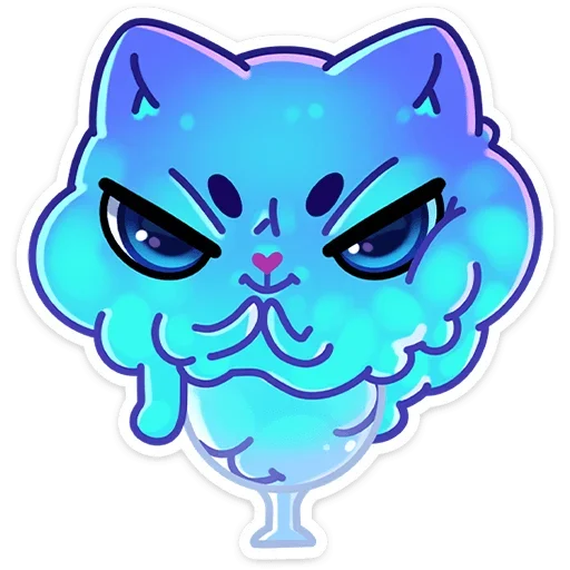 😈 Стикер «Зимний Котялок в котелке» для Telegram