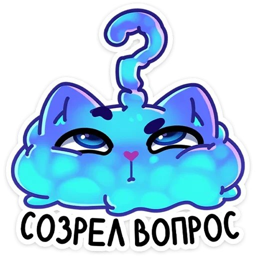 ❓ Стикер «Зимний Котялок в котелке» для Telegram