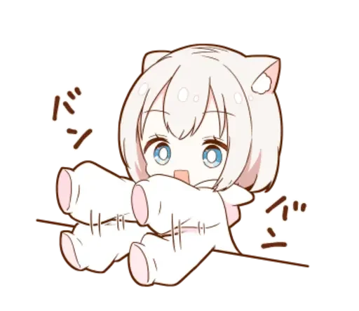 🤤 Стикер «KotyaParst chibi» для Telegram