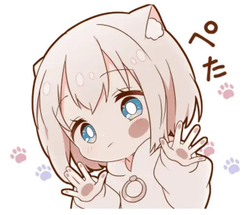 Стикерпак KotyaParst chibi для Telegram