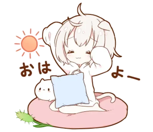 😪 Стикер «KotyaParst chibi» для Telegram