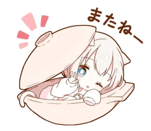 🥛 Стикер «KotyaParst chibi» для Telegram