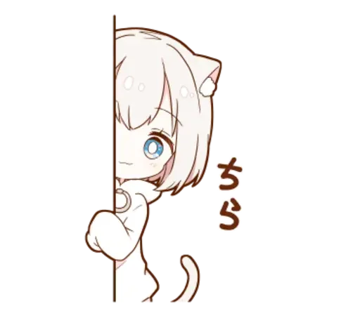 🖐️ Стикер «KotyaParst chibi» для Telegram