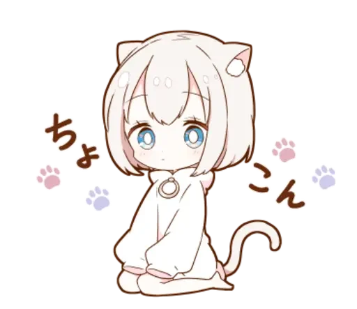 🐱 Стикер «KotyaParst chibi» для Telegram