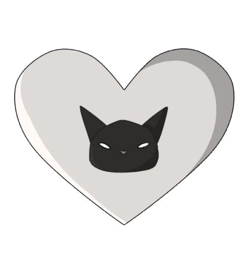 🥰 Стикер «Cat >D» для Telegram