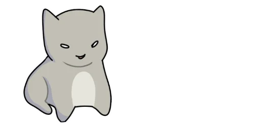 😶 Стикер «Cat >D» для Telegram