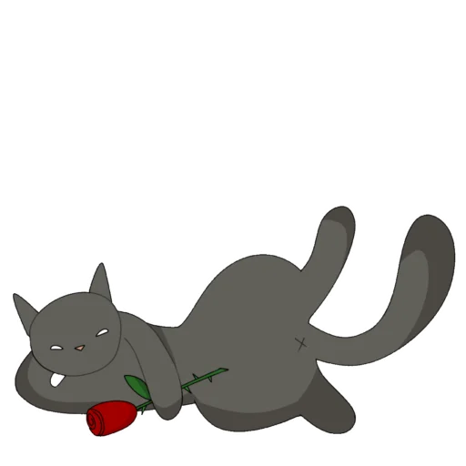 😍 Стикер «Cat >D» для Telegram