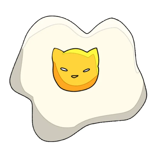 🥚 Стикер «Cat >D» для Telegram