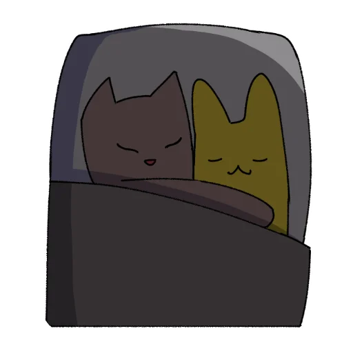 😪 Стикер «Cat >D» для Telegram