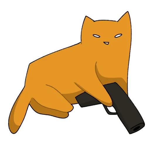 😡 Стикер «Cat >D» для Telegram