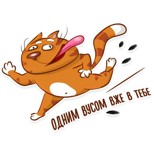 🏃‍♂️ Стикер «Котик-муркотик» для Telegram