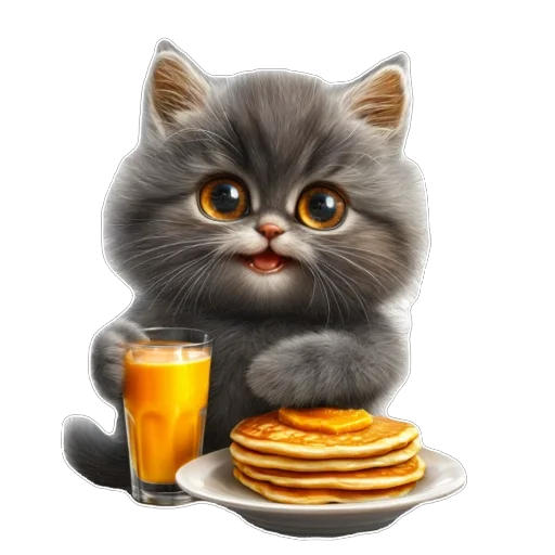 🥞 Стикер «Котенок» для Telegram