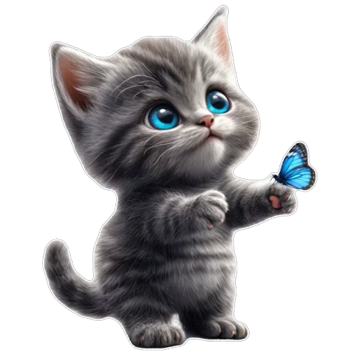 🦋 Стикер «Котенок» для Telegram