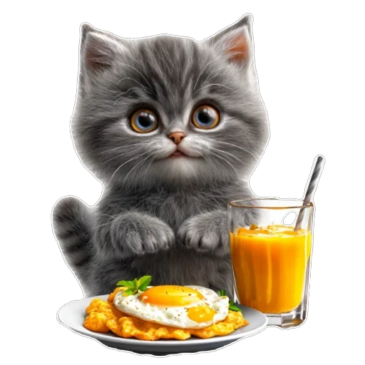 🍳 Стикер «Котенок» для Telegram