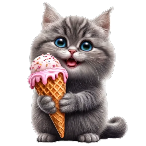 🍦 Стикер «Котенок» для Telegram