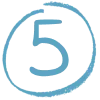 5⃣ Эмодзи «Синие буквы, цифры, значки» для Telegram