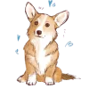 🐶 Эмодзи «Синие буквы, цифры, значки» для Telegram