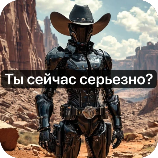 🤨 Стикер «Ковбой» для Telegram