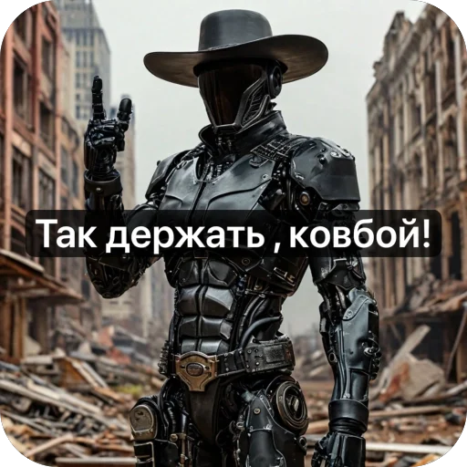 😁 Стикер «Ковбой» для Telegram