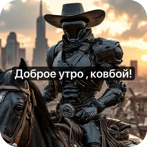 ☀️ Стикер «Ковбой» для Telegram