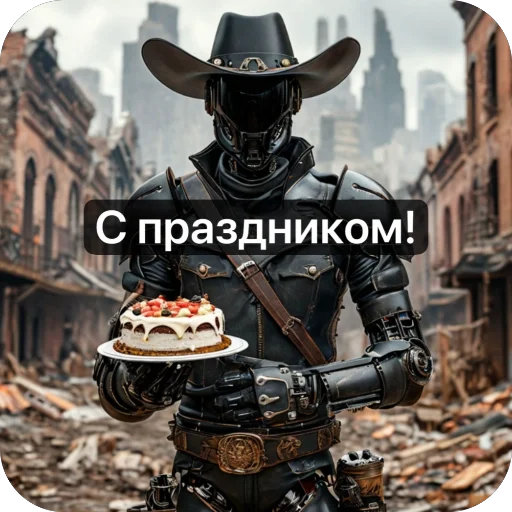 😆 Стикер «Ковбой» для Telegram