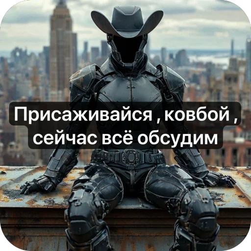😉 Стикер «Ковбой» для Telegram