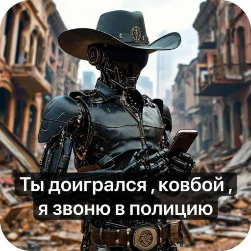 📞 Стикер «Ковбой» для Telegram