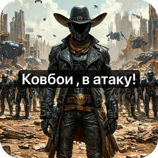 🤯 Стикер «Ковбой» для Telegram