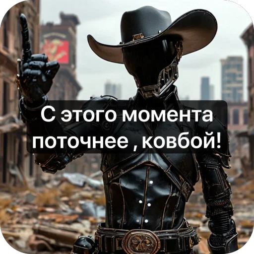 😲 Стикер «Ковбой» для Telegram