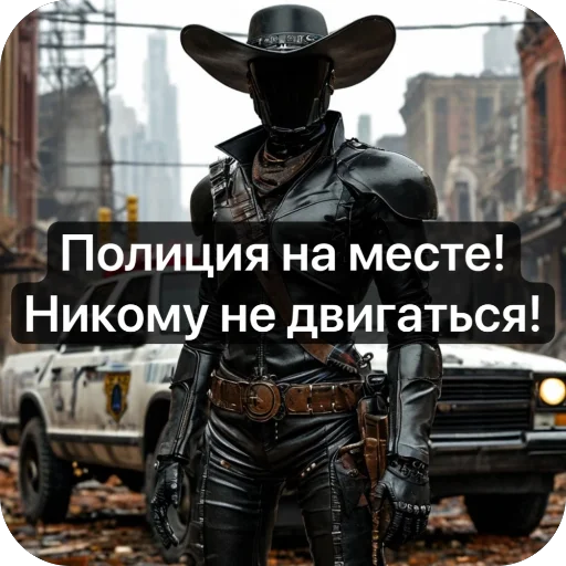 🚨 Стикер «Ковбой» для Telegram