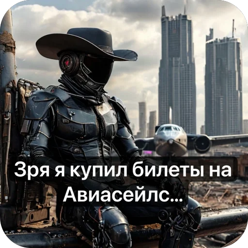 😔 Стикер «Ковбой» для Telegram