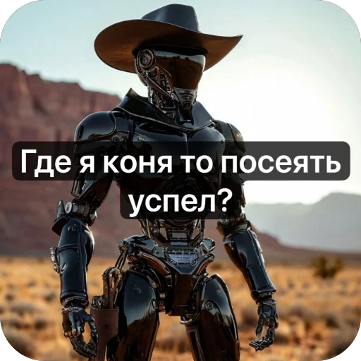 😦 Стикер «Ковбой» для Telegram