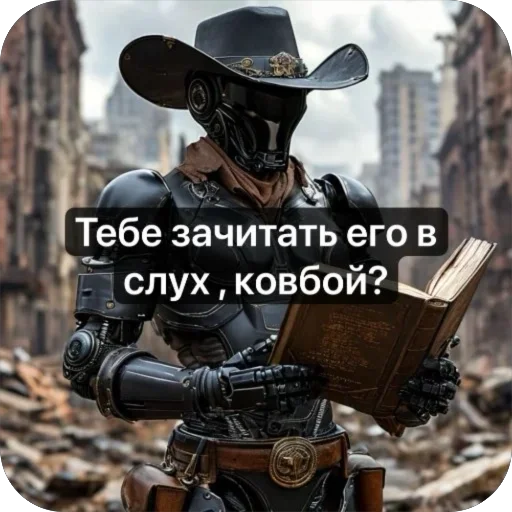 📒 Стикер «Ковбой» для Telegram