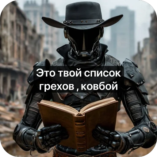 🧐 Стикер «Ковбой» для Telegram