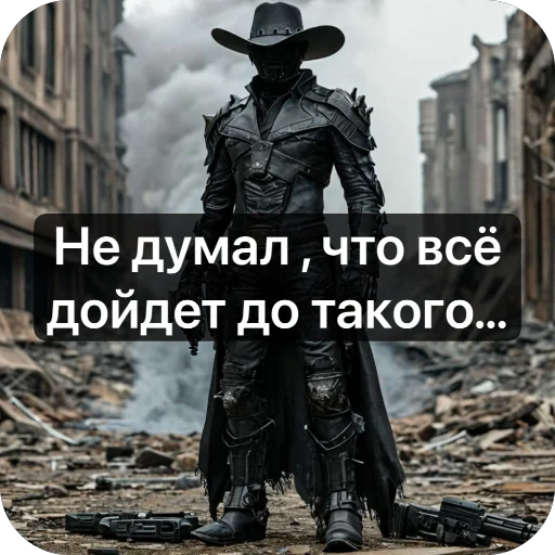 😞 Стикер «Ковбой» для Telegram