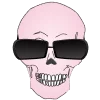 💀 Эмодзи «Розовые буквы, русские, английские» для Telegram