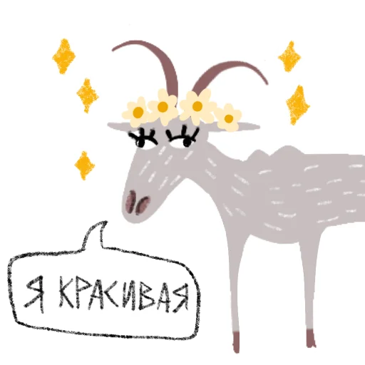 🐐 Стикер «Козел и Коза» для Telegram
