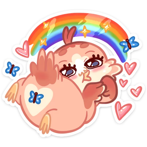 🌈 Стикер «Кралечка» для Telegram